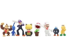 48vnt./ rinkinys Super Mario Family Luigi Yoshi Bowser Wario Peach Toad Daisy Figūros modelio žaislai
