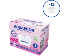 Aquaphor Maxfor+ Mg vandens filtrų rinkinys, 12 vnt.