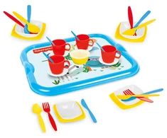 Arbatos rinkinys 4-iems su padėklu Dolu Fisher Price, 1821
