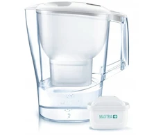 "Brita Aluna Baltas" 2,4 l filtravimo ąsotis + "Brita Maxtra" 6 vnt. filtras