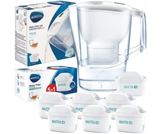 "Brita Aluna Baltas" 2,4 l filtravimo ąsotis + "Brita Maxtra" 6 vnt. filtras
