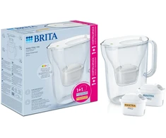 Vandens filtravimo ąsotis BRITA Style Essential 2.4L, baltas su 2x MAXTRA PRO filtrais