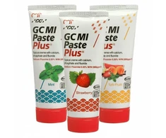 Dantų pasta su fluoru GC Mi Paste Plus Recaldent, braškių, tutti-frutti, mėtų skonio, 35 ml, 3 vnt.