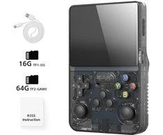 „Data Frog R36S Retro“ delninė vaizdo žaidimų konsolė „Linux“ sistema 3,5 colio IPS ekranas R35S Plus nešiojamas kišeninis vaizdo grotuvas
