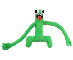 Happyjoe Minkštas pliušinis žaislas Rainbow friends, žaliasis ilgarankis, 30cm