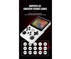 HappyJoe R36S, 64GB, balta, 10000+ Games, 3.5" IPS Screen, Linux