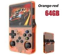 HappyJoe R36S, 64GB, oranžinė, 10000+ Games, 3.5" IPS Screen, Linux
