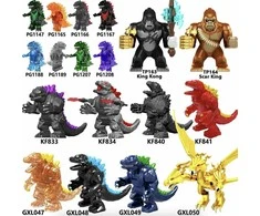 Konstruktorius Godzilla figūrėlė HeroBricks, 10 cm
