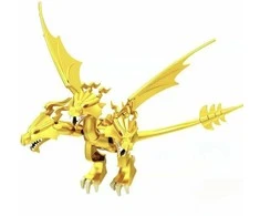 Konstruktorius Godzilla King Ghidora figūrėlė HeroBricks, 26cm