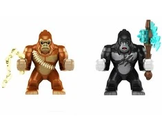 Konstruktorius King Kong vs Godzilla figūrėlė HeroBricks, 2 vnt, 9cm