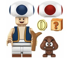 Konstruktorius Super Mario Toad figūrėlė HeroBricks, 5cm