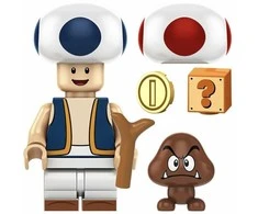 Konstruktorius Super Mario Toad figūrėlė HeroBricks, 5cm