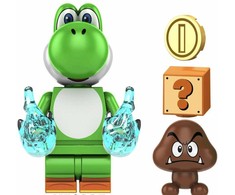 Konstruktorius Super Mario Yoshi figūrėlė HeroBricks, 5cm