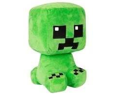 Minkštas žaislas Minecraft Crying Expression, žalias, 26 cm