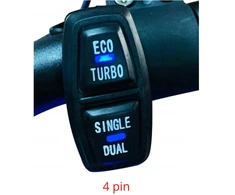 Mygtukas ECO/Turbo Single/Dual su šviečiančiais indikatoriais