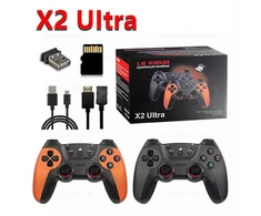Nauja X2 Ultra Video Game Stick konsolė arba TIK 2.4G dvigubas belaidis valdiklis 4K HD30000 Games 64G/128G Retro Games Christmas Gift 64G