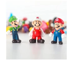 48 vnt Super Mario Bros minifigūrėlės žaislai lėlių veiksmo figūrėlės Modelių papuošalai Gimtadienio torto papuošimo dovanos