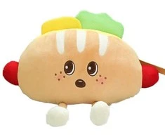 Pliušinis žaislas HappyJoe Hot Dog pagalvėlė 30 cm