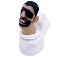 Pliušinis žaislas HappyJoe Skibidi su akiniais, 23cm