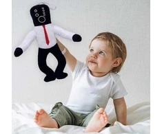 Pliušinis žaislas HappyJoe Skibidi Toilet, Audio Man 26cm