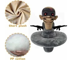 Pliušinis žaislas HappyJoe Skibidi Toilet Armed, 27 cm