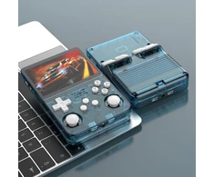 „R36S“ atvirojo kodo retro rankinio žaidimo konsolės „Linux“ sistemos vaikas nešiojamasis kišeninis vaizdo grotuvas 3,5 colio IPS ekrano vaizdo žaidimų grotuvas-raudonas 64 g-