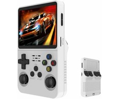R36S retro delninis vaizdo žaidimų konsolė „Linux“ sistema 3,5 colio IPS ekranas, nešiojamas kišeninis vaizdo grotuvas, 64 GB 10 000 ir daugiau žaidimų