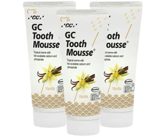 Remineralizuojanti dantų pasta be fluoro GC Mousse Vanilla, 35 ml, 3 vnt.