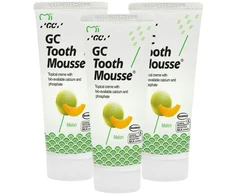 Remineralizuojanti dantų pasta be fluoro GC Mousse Melon, 35 ml, 3 vnt.
