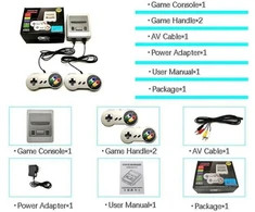 Retro mini televizoriaus žaidimų konsolė Built-in 620 Klasikiniai žaidimai Snes žaidimų konsolė-US