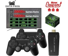 Retro vaizdo žaidimų konsolė 2.4G belaidė konsolė Game Stick 4k 20000 žaidimų nešiojama vaizdo žaidimų konsolė Dendy televizoriui