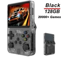 Retro žaidimų konsolė R36S arba 3,5 colio IPS ekranas ir 2000 žaidimų