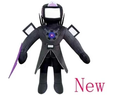 Select „Skibidi Toilet Titan Clockman“ Atnaujinimas „Plushie Titan Compute Man Drillman“ Pliušinis Fotoaparatas_Yellow