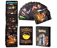 Stalo žaidimas TCG Juodas Pokemon kortų kaladė, 55 vnt.