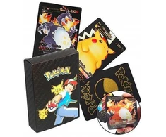 Stalo žaidimas TCG Juodas Pokemon kortų kaladė, 55 vnt.