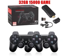 Vaizdo žaidimų lazdelė 4K GD10 konsolė 2.4G dvigubas belaidis valdiklis 40000 žaidimų 128GB retro žaidimai, skirti TV berniukui dų dovana
