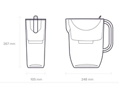 Vandens filtravimo ąsotis Aquaphor Vita A5, 3,5L, baltas