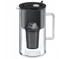 Vandens filtro ąsotis Aquaphor Nord A5 H Juodas Glass filter jug, juodas