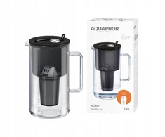 Vandens filtro ąsotis Aquaphor Nord A5 H Juodas Glass filter jug, juodas