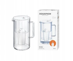 Vandens filtro ąsotis Aquaphor Nord A5 H Baltas Glass filter jug, baltas