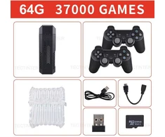 X2 Plus 4K Game Stick HD vaizdo žaidimų konsolė 128G Integruota 41000 3D Games 40+ simuliatoriai, skirti N64/PSP su belaidžiu valdikliu