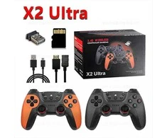 X2 Ultra Video Game Stick konsolė arba TIK 2.4G dvigubas belaidis valdiklis 4K HD30000 žaidimai 64G/128G retro žaidimai Kalėdų dovana 128G