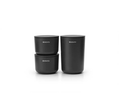 Brabantia Renew laikymo indeliai 3vnt. - Dark Pilkas
