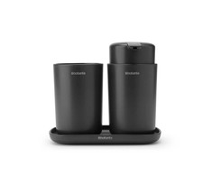 Brabantia Vonios kamb. rink. ReNew 3vnt. - Dark Pilkas