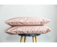 Patalynės komplektas MIEGO GURU PREMIUM satino pagalvės užvalkalas " Pudra" (TC300) 50x70cm