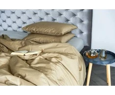 MIEGO GURU PREMIUM satino paklodė be gumos “rusvai gelsvas” (TC300) 180x220cm