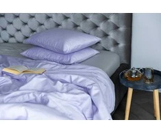 MIEGO GURU PREMIUM satino paklodė be gumos “Levander” (TC300) 180x220cm