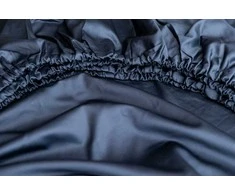 MIEGO GURU PREMIUM satino paklodė su guma “Navy” (TC300) 200x220cm