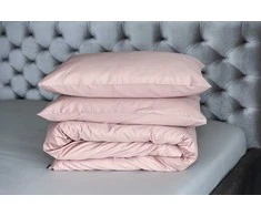 MIEGO GURU PREMIUM satino patalynės komplektas “Pudra” (TC300) 140x200cm