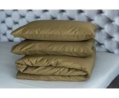 MIEGO GURU PREMIUM satino patalynės komplektas “Royal Olive” (TC300) 200x220cm